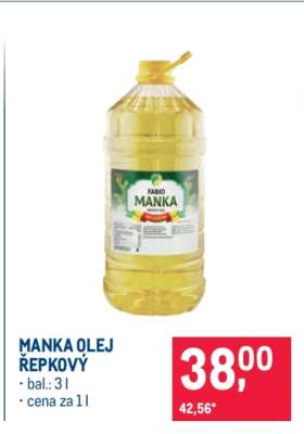 Manka olej řepkový