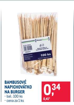BAMBUSOVÉ NAPICHOVÁTKO NA BURGER