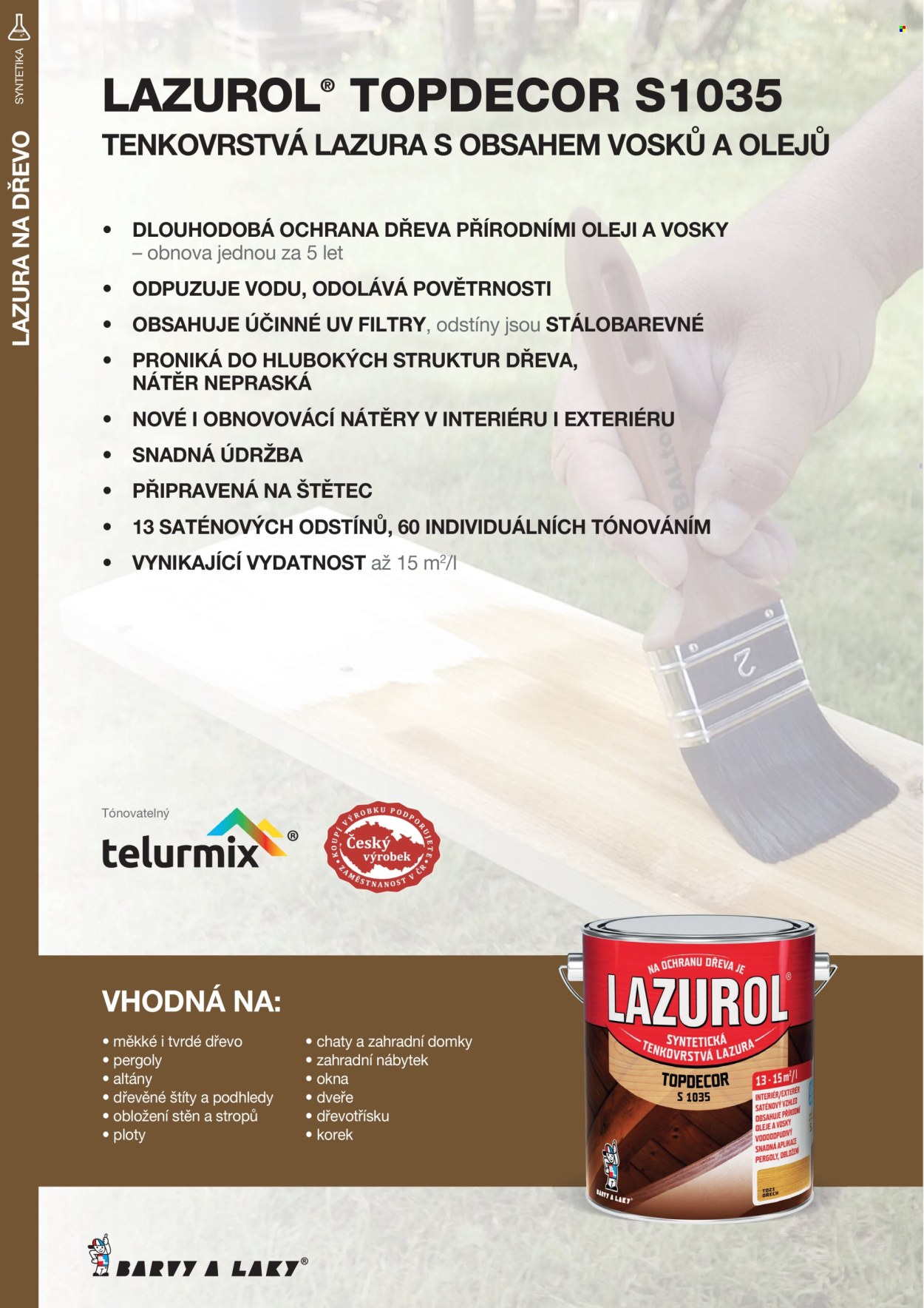 Leták Barvy a laky. Strana 14
