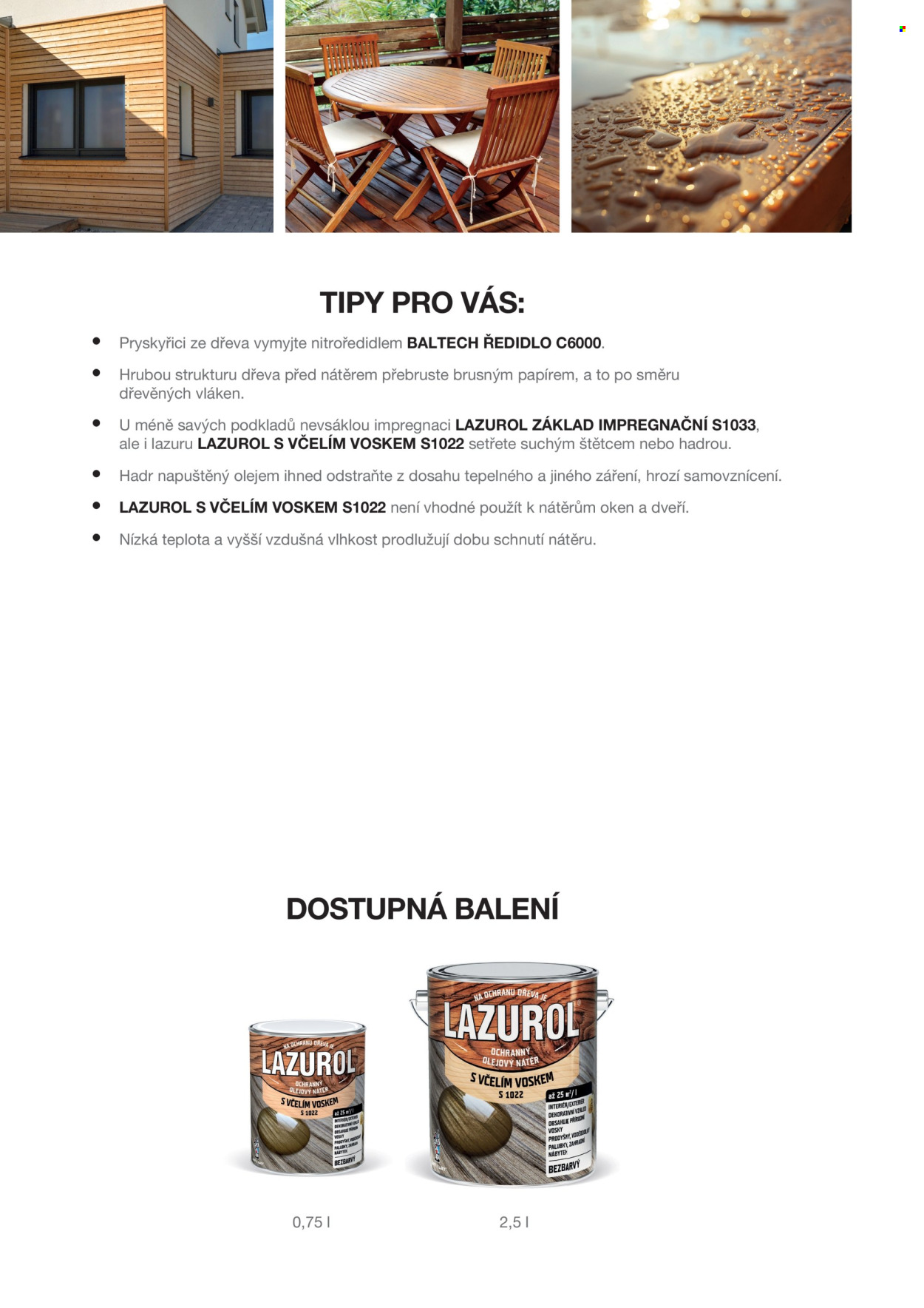 Leták Barvy a laky. Strana 20