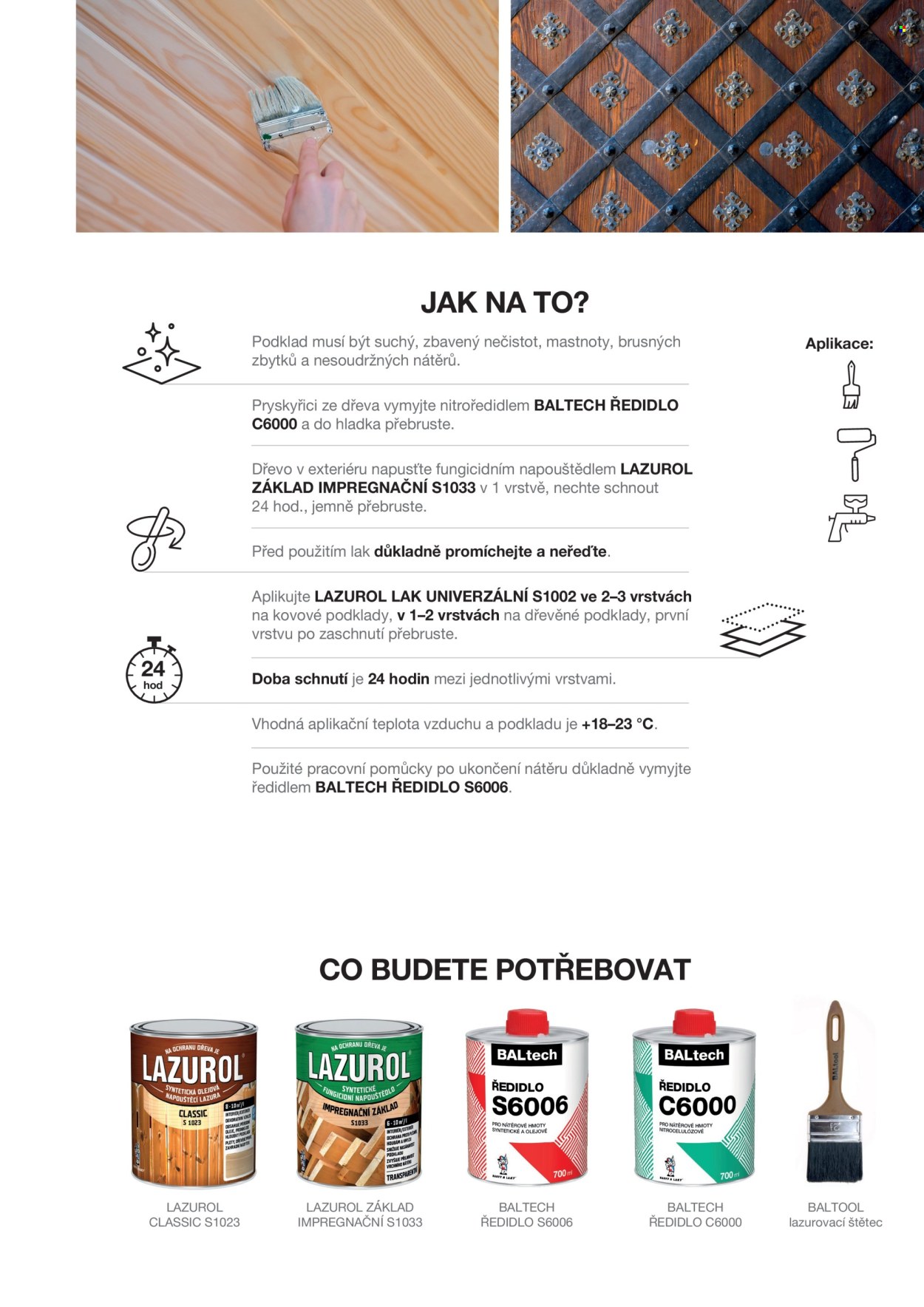 Leták Barvy a laky. Strana 34