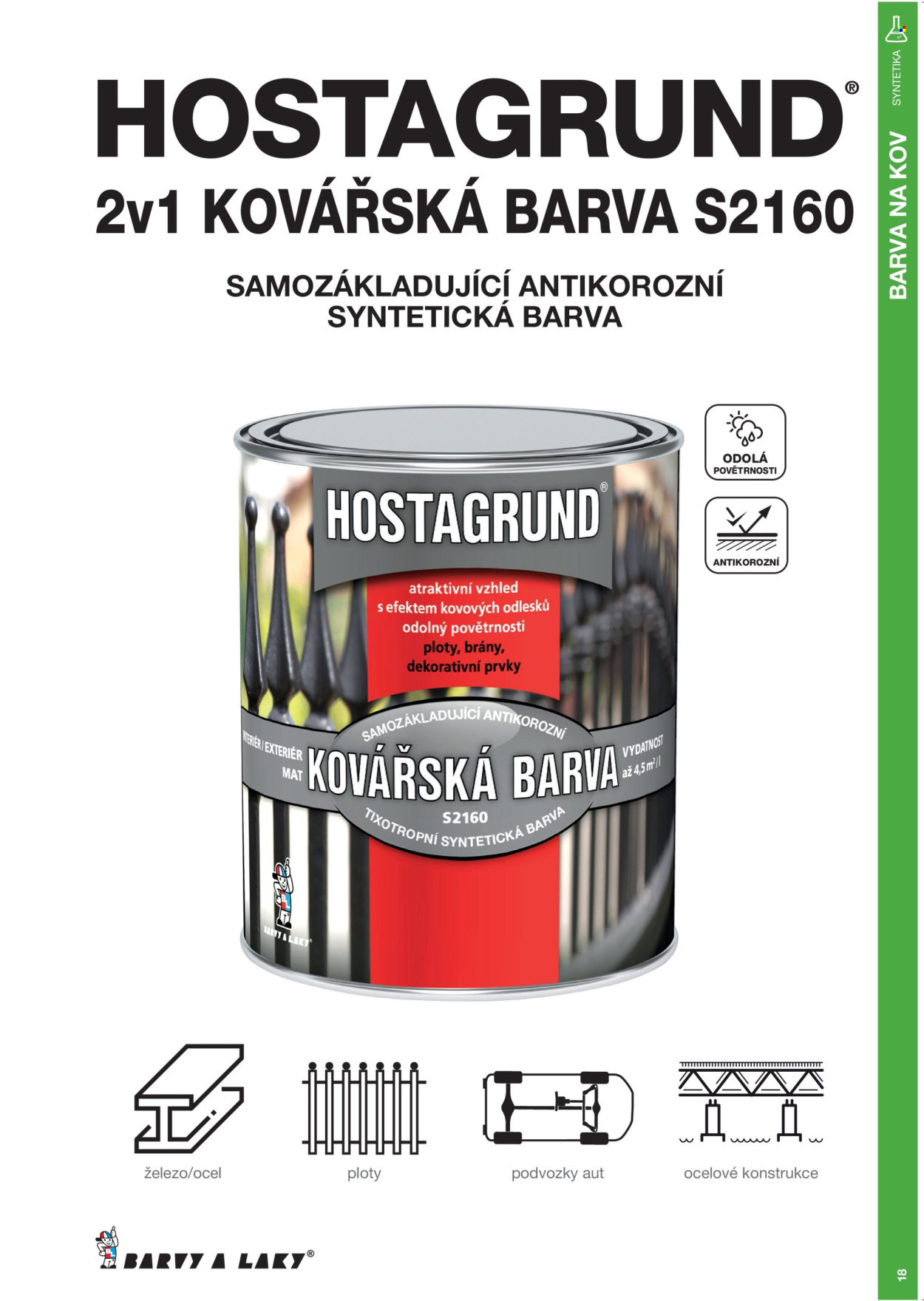 Leták Barvy a laky. Strana 9