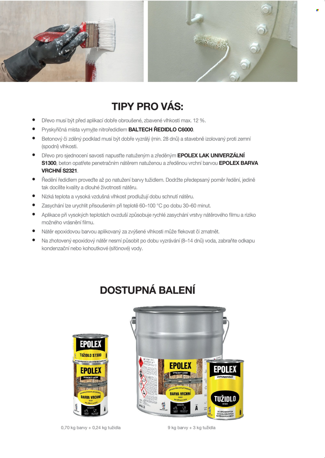 Leták Barvy a laky. Strana 16