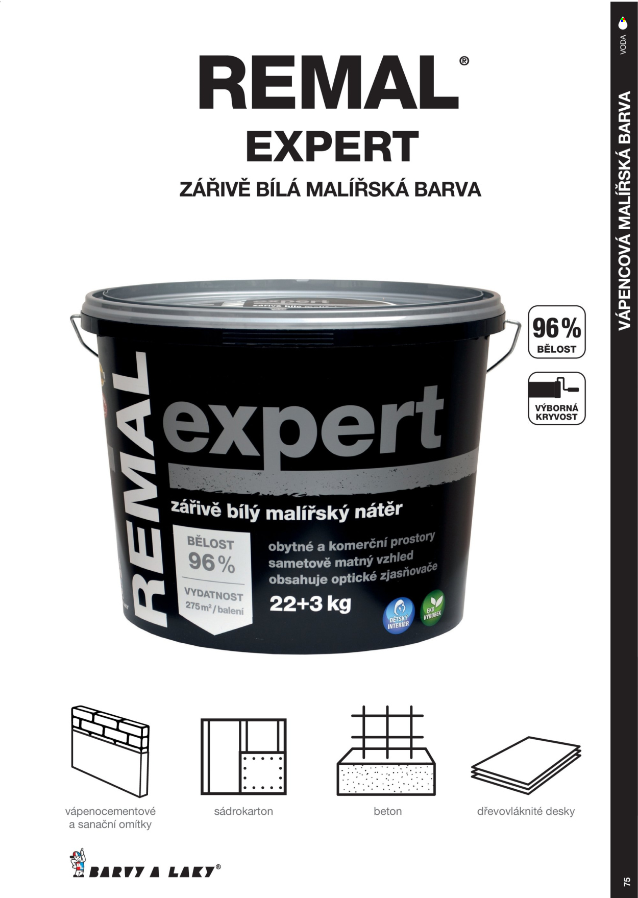 Leták Barvy a laky. Strana 1