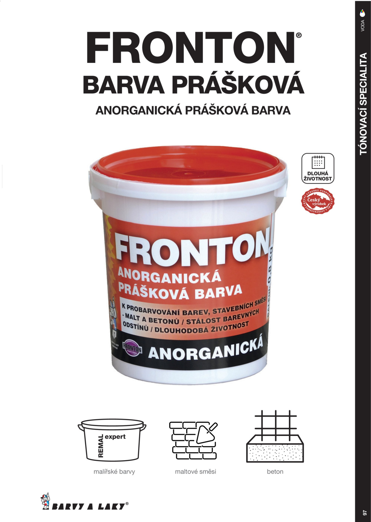 Leták Barvy a laky. Strana 85