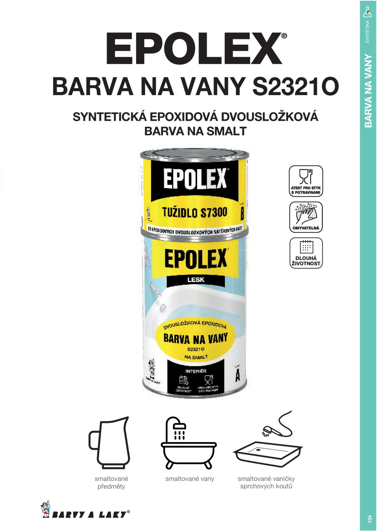 Leták Barvy a laky. Strana 3