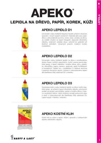 Leták Barvy a laky.