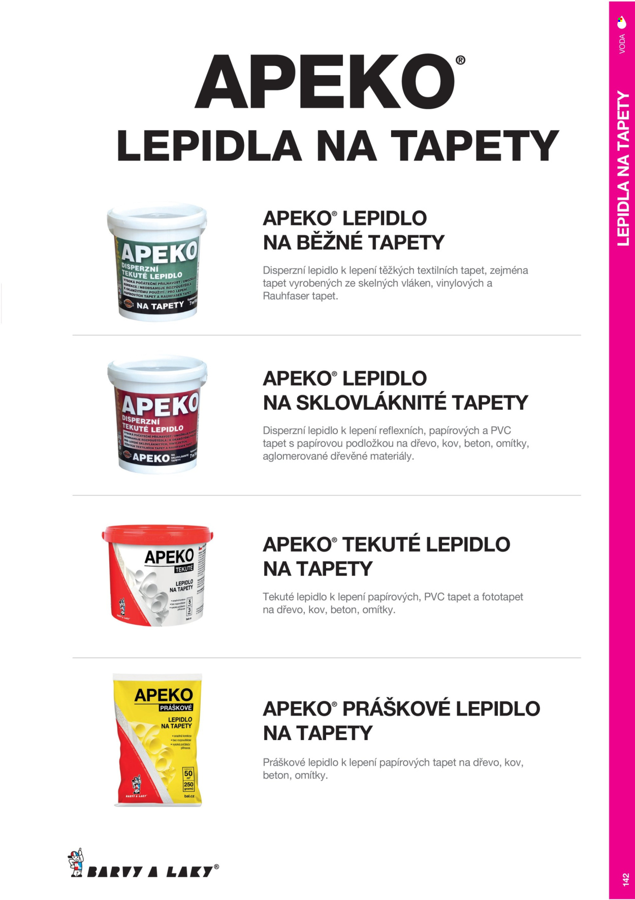 Leták Barvy a laky. Strana 3