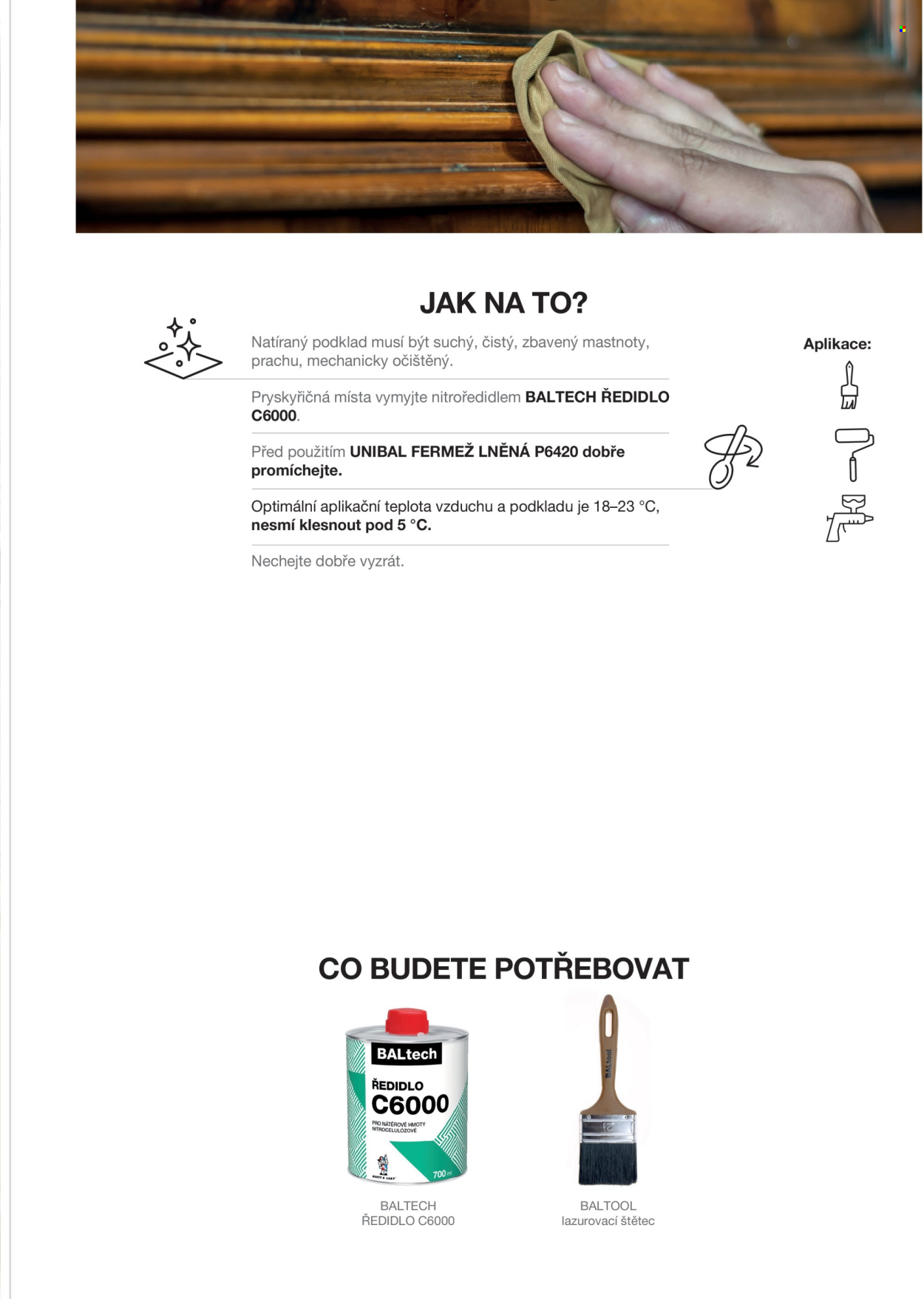 Leták Barvy a laky. Strana 11