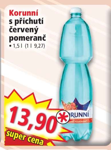 Korunní s příchutí červený pomeranč