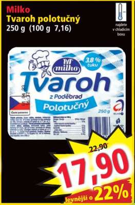 Milko Tvaroh polotučný