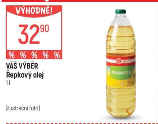 VÁŠ VÝBĚR Řepkový olej