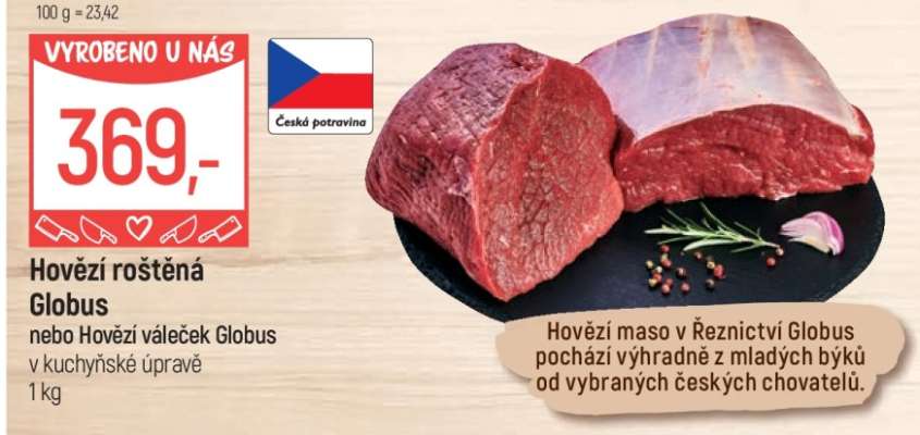 Hovězí roštěná Globus
