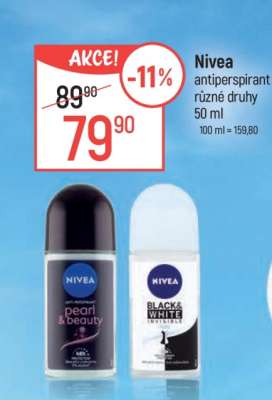 Nivea antiperspirant různé druhy 50 ml