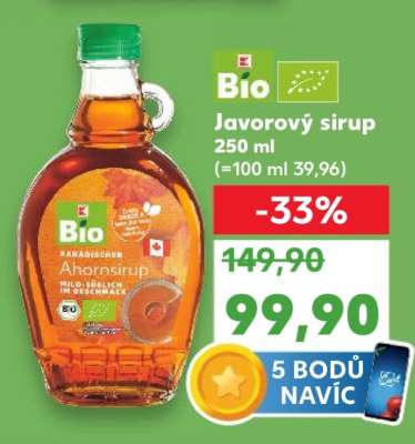 BIO JAVOROVÝ SIRUP