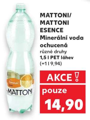 MATTONI/ MATTONI ESENCE Minerální voda ochucená