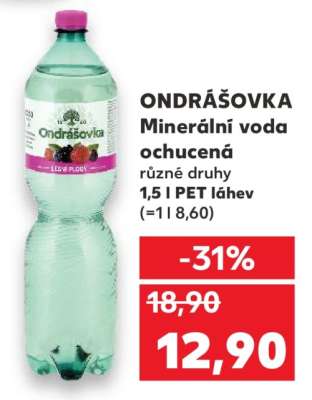 ONDRÁŠOVKA Minerální voda ochucená