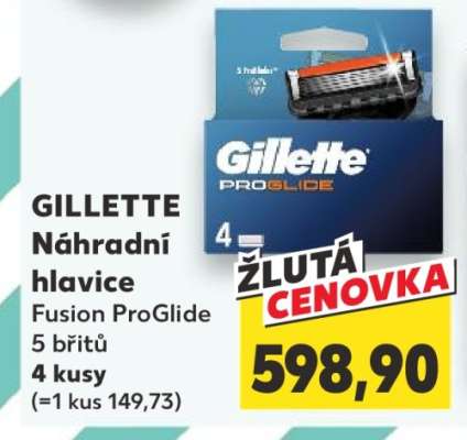 GILLETTE Náhradní hlavice Fusion ProGlide