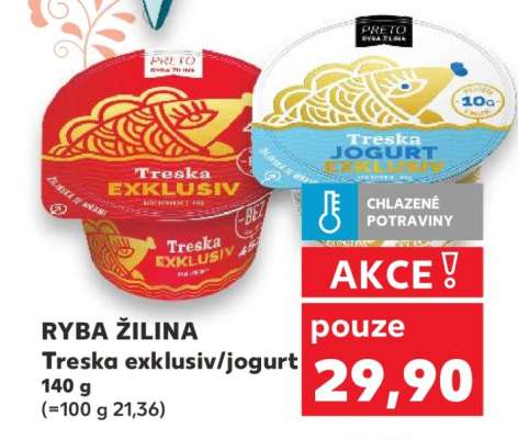 RYBA ŽILINA Treska exkluziv/jogurt