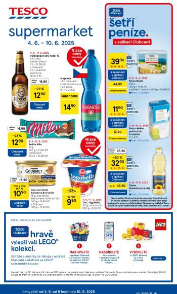 Leták TESCO supermarket - 4.6.2025 - 10.6.2025.