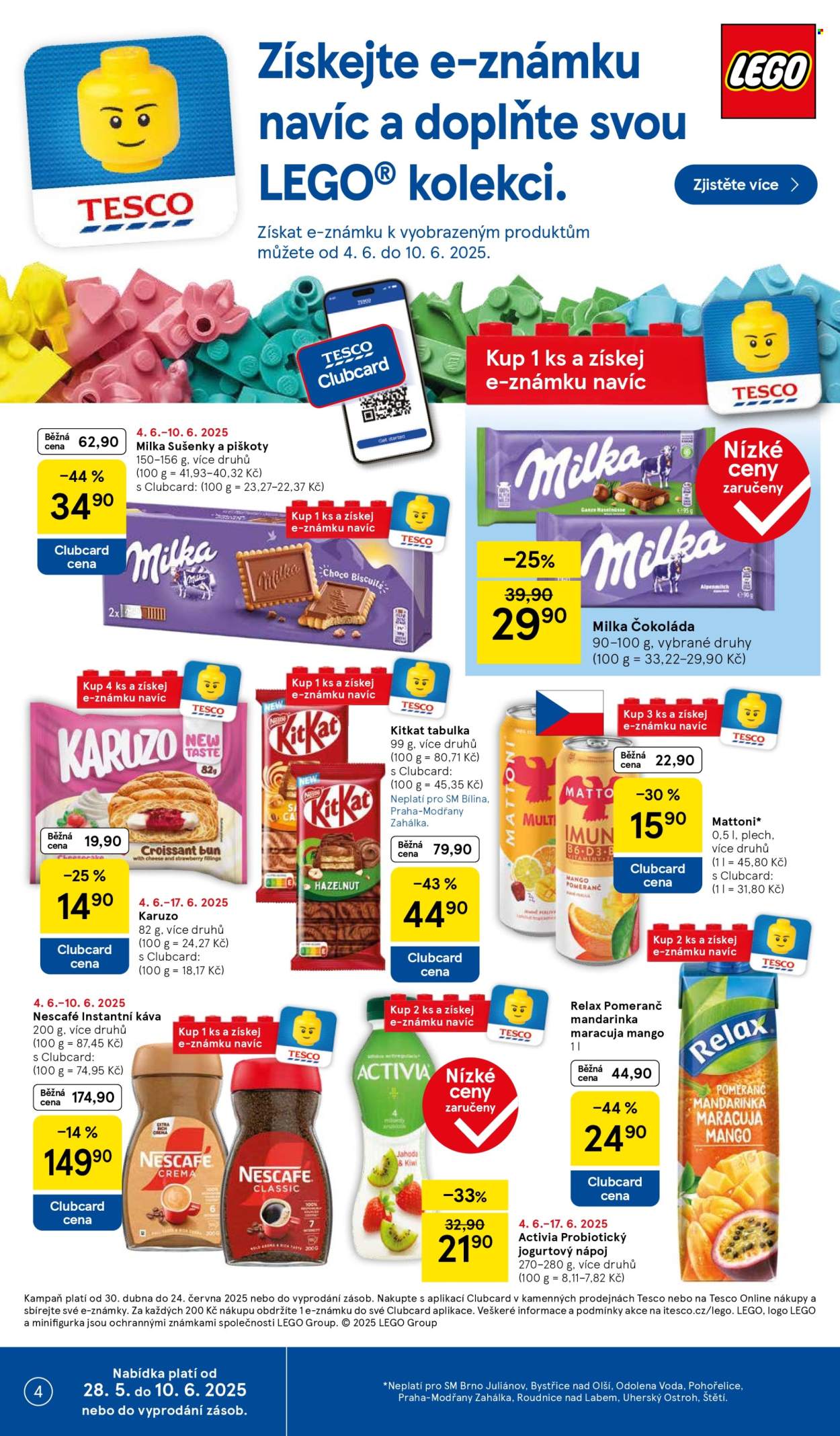 Leták TESCO supermarket - 4.6.2025 - 10.6.2025. Strana 4