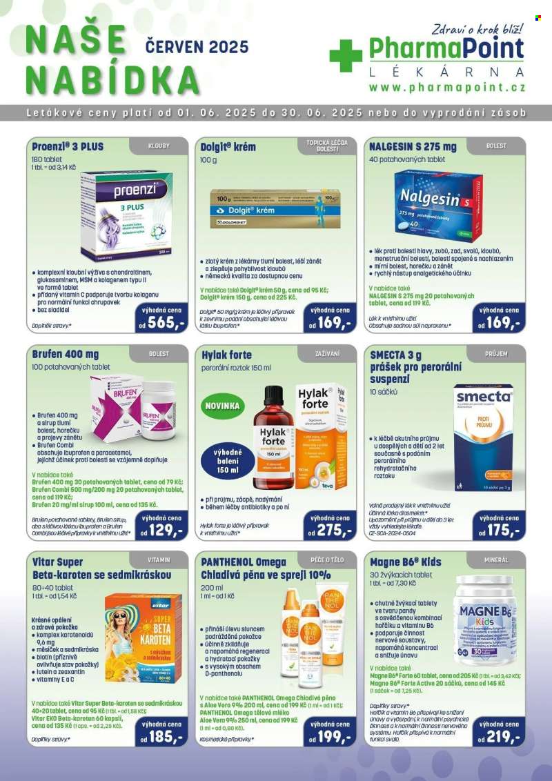 Leták PharmaPoint - 1.6.2025 - 30.6.2025.