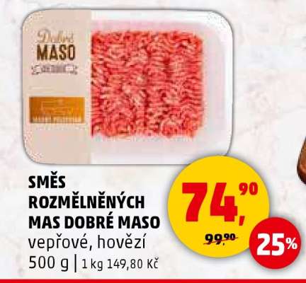 SMĚS ROZMĚLNĚNÝCH MAS DOBRÉ MASO