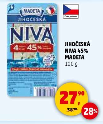 JIHOČESKÁ NIVA 45% MADETA*