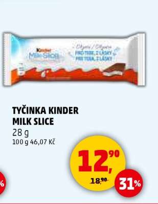 TYČINKA KINDER MILK-SLICE