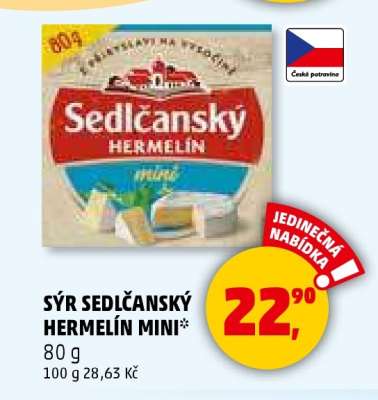 Sýr Sedlčanský Hermelín Mini