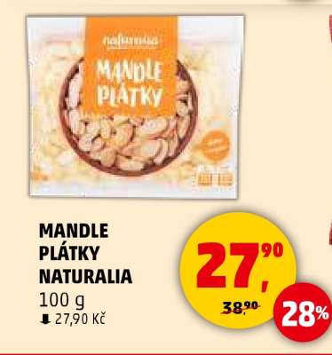 MANDLE PLÁTKY NATURALIA