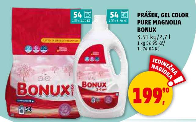 PRÁŠEK, GEL COLOR PURE MAGNOLIA BONUX