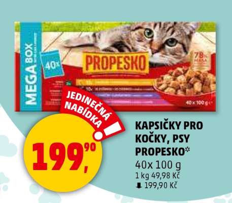 KAPSIČKY PRO KOČKY, PSY PROPESKO