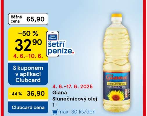 Giana Slunečnicový olej 1 l