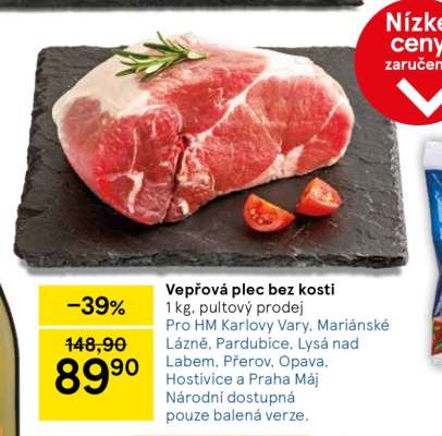 Vepřová plec bez kosti