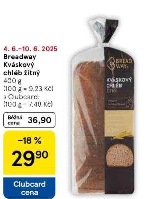 Breadway Kváskový chléb žitný