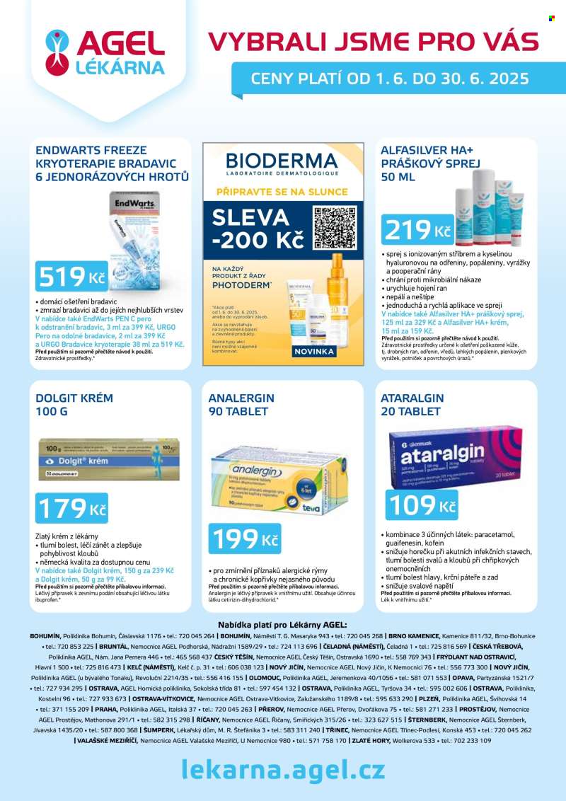 Leták AGEL lékárna - 1.6.2025 - 30.6.2025.