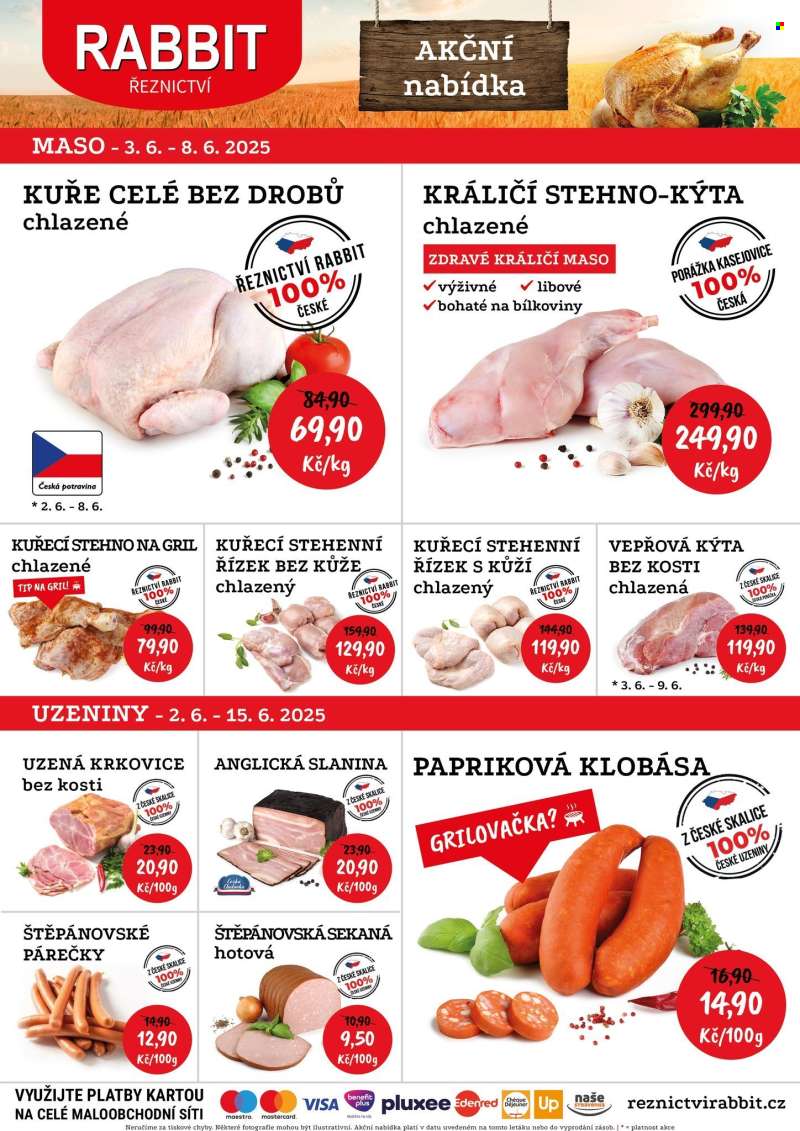 Leták RABBIT řeznictví - 3.6.2025 - 8.6.2025.