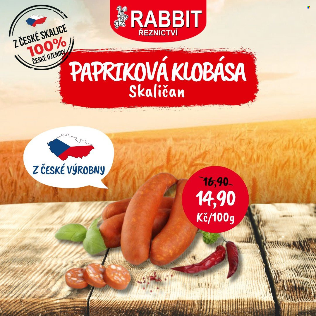 Leták RABBIT řeznictví - 3.6.2025 - 8.6.2025. Strana 4