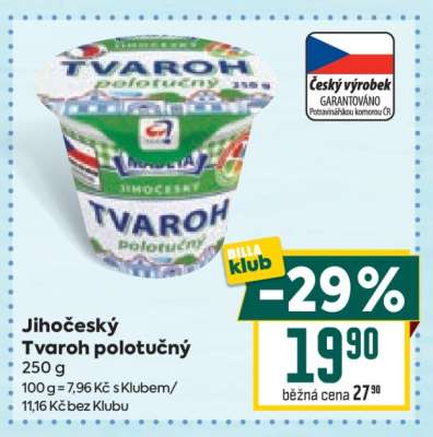 Jihočeský Tvaroh polotučný