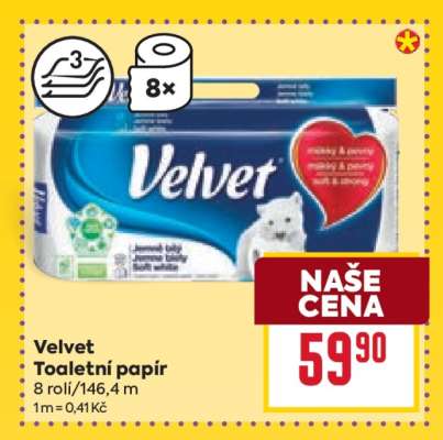 Velvet Toaletní papír
