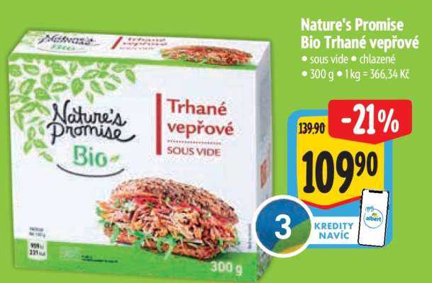 Nature’s Promise Bio Trhané vepřové