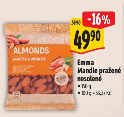 Emma Mandle pražené nesolené