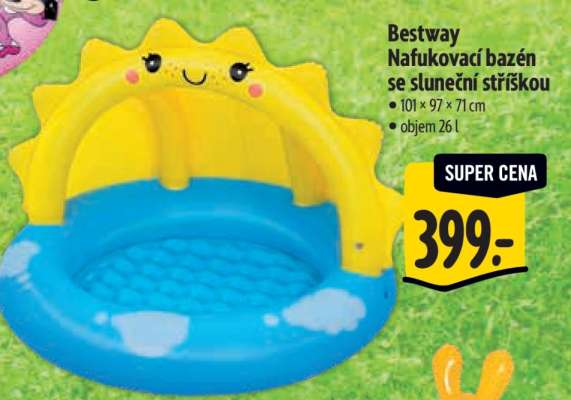 Bestway Nafukovací bazén se sluneční stříškou