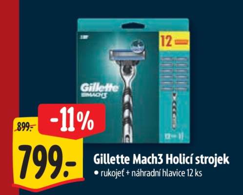 Gillette Mach3 holicí strojek
