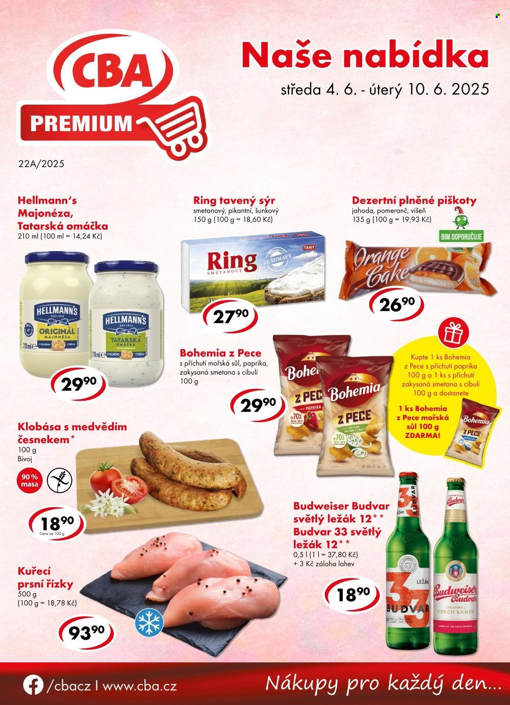 Leták CBA Premium - 4.6.2025 - 10.6.2025. Strana 1