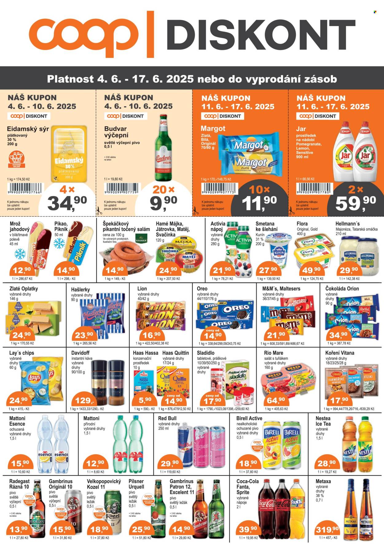 Leták coop DISKONT - 4.6.2025 - 17.6.2025. Strana 1