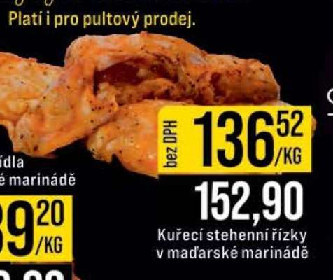 Kuřecí stehenní řízky v maďarské marinádě