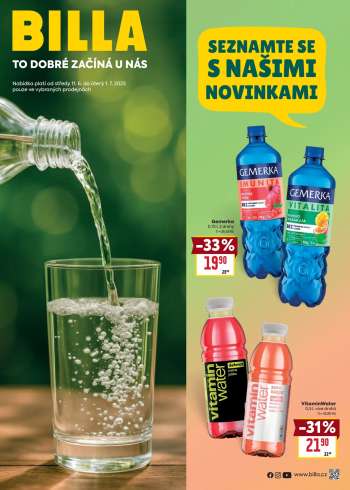 Leták BILLA - 11.6.2025 - 1.7.2025.