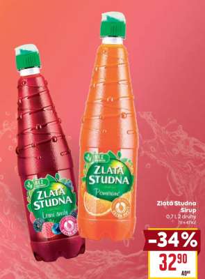 ZLATÁ STUDNA Sirup